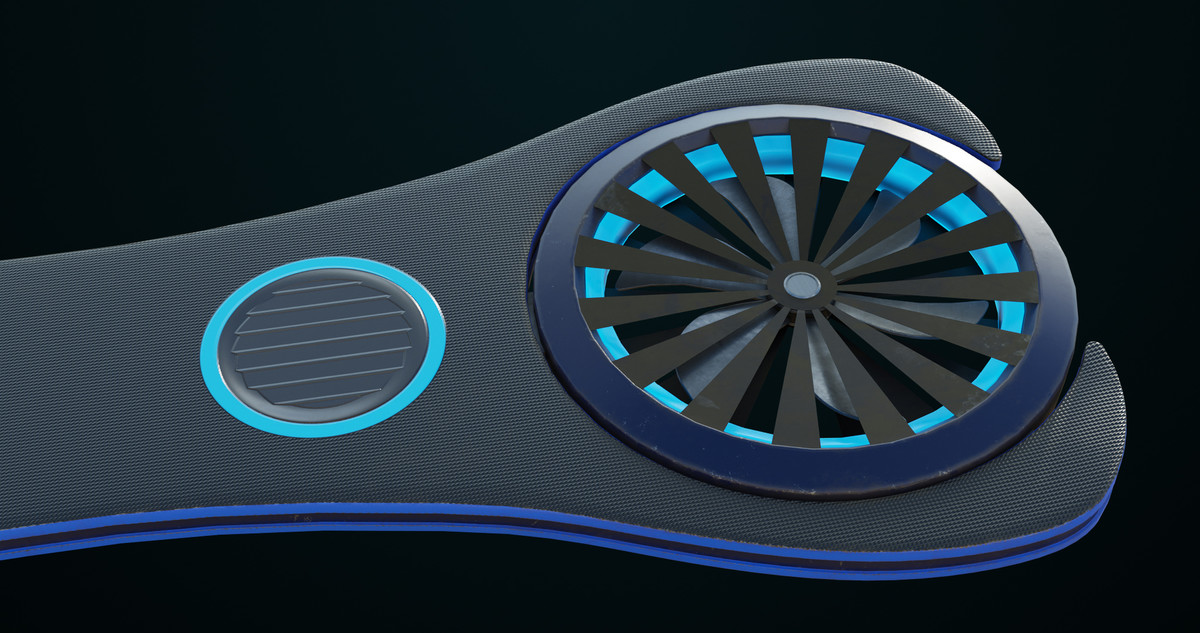 Sci Fi Hoverboard 3 URP HDRP Textures