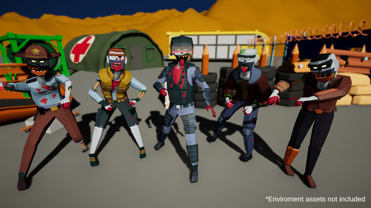 3D Characters Lowpolly Bundle 6