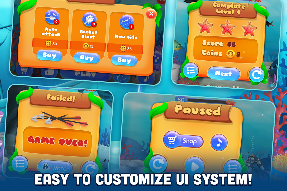 Fish Hunting Archery Complete Game Template