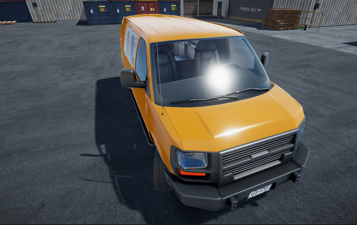 Industrial american van