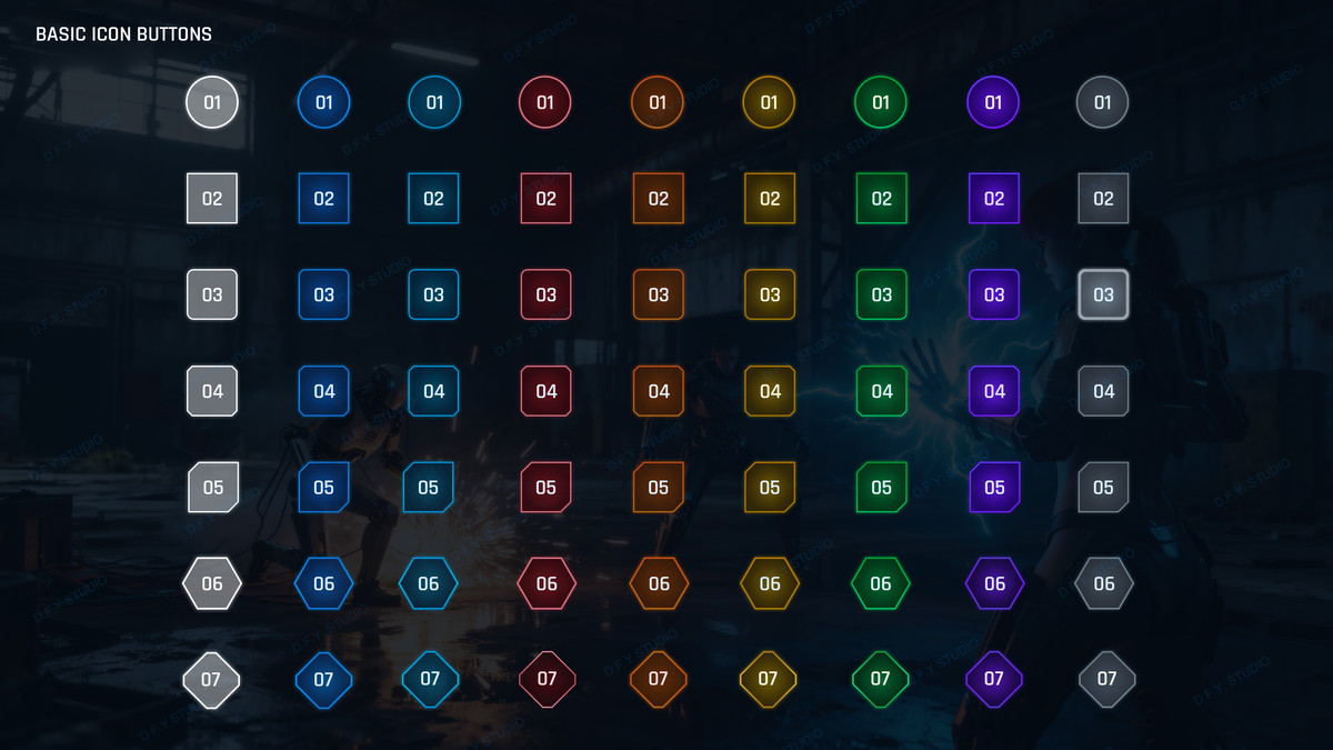 Super Sci-Fi Complete UI Pack(+PSD)