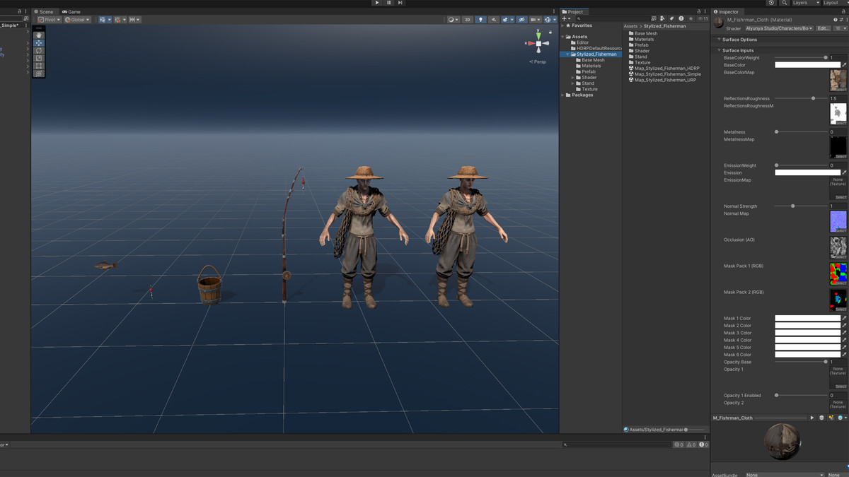 Stylized Medieval Fisherman