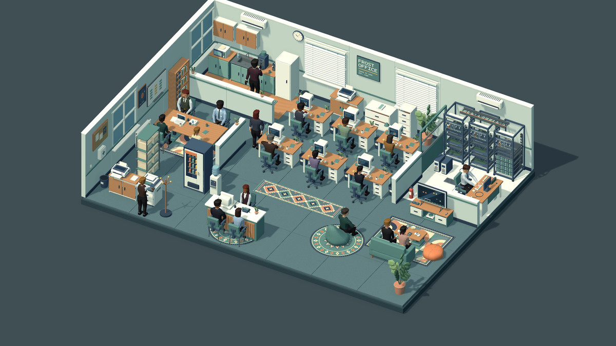 FrostOffice - Low Poly Office & Characters