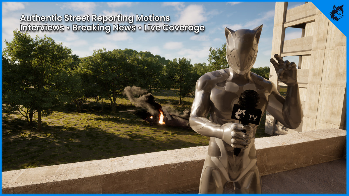 Street Reporter Animation Pack