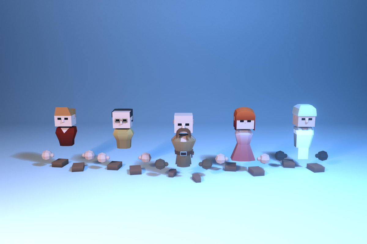 Low Poly Cubic Character - By Shokubutsu
