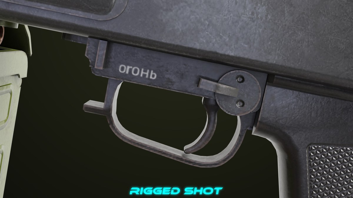 Machine Gun 11 Metal URP HDRP Textures