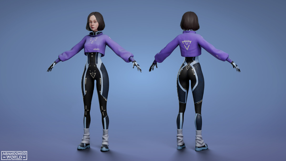 Sci-Fi CyberPunk Girl AW