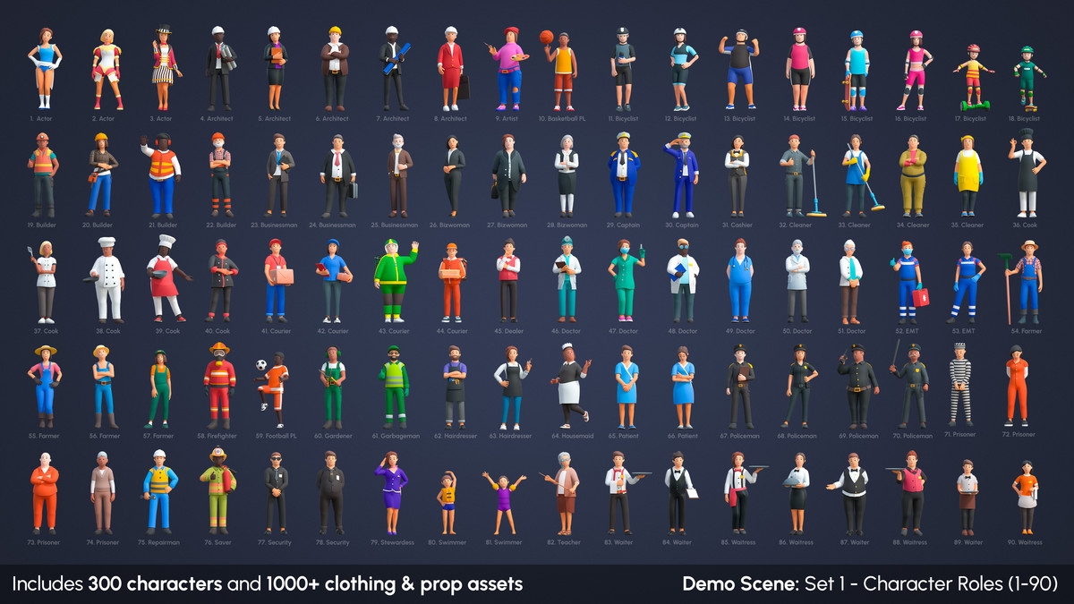 Cartoon City - Low Poly City 3D Models Pack