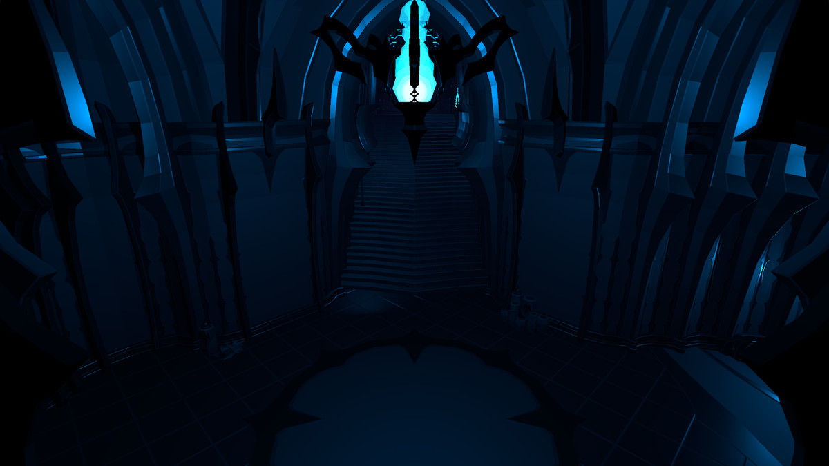 Low Poly Style Obsidian Citadel