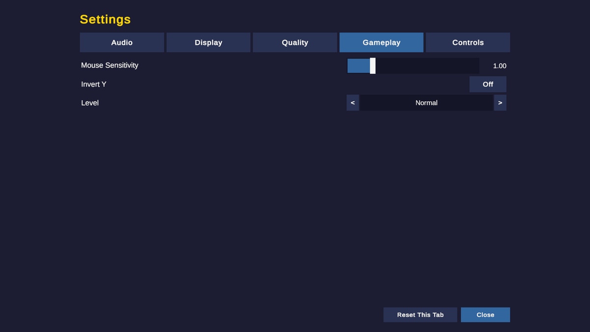 SettingsNow: Settings Menu and Key Rebinding