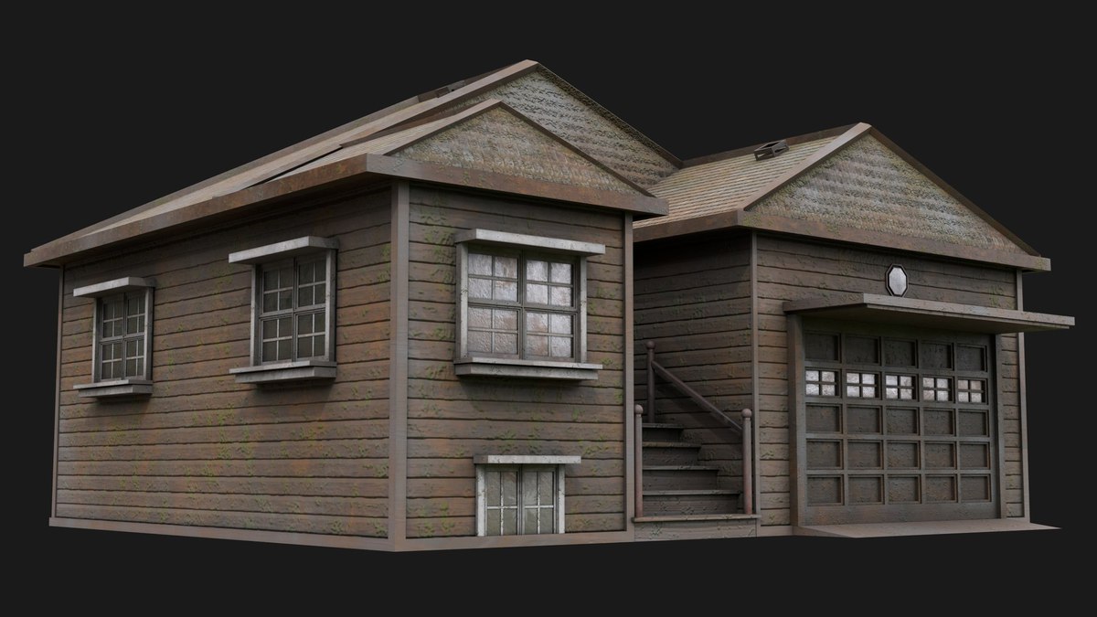 Old Dusty House 02 URP HDRP Textures