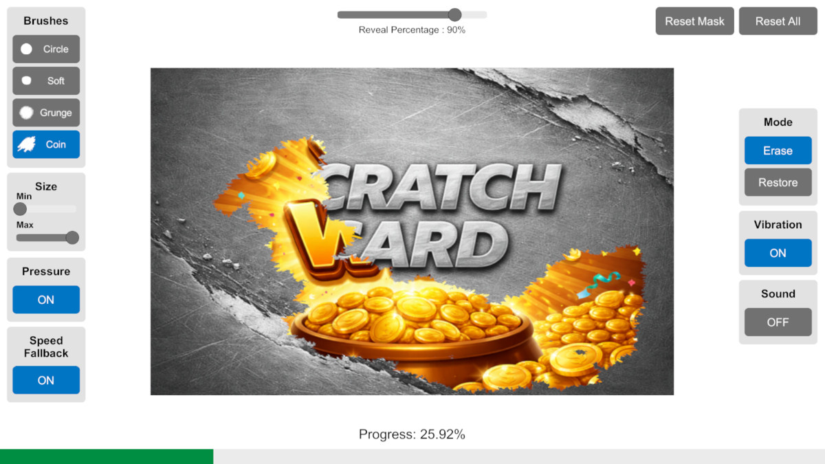 Scratch Card System – Interactive Reward & Lottery UI