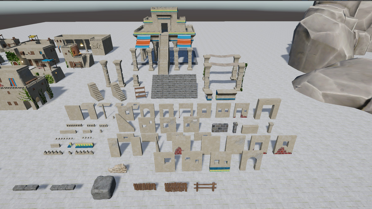 Desert Town - Stylized, Modular pack