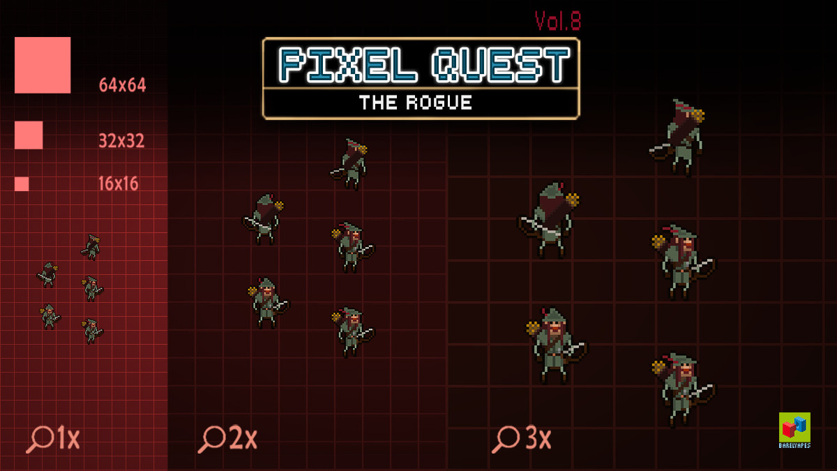 2D Pixel Quest Vol.8 – The Rogue by Barely Apes