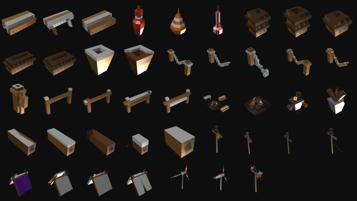 EpicVoxel World PRO - Winter Atolls & Forest (370+ assets)