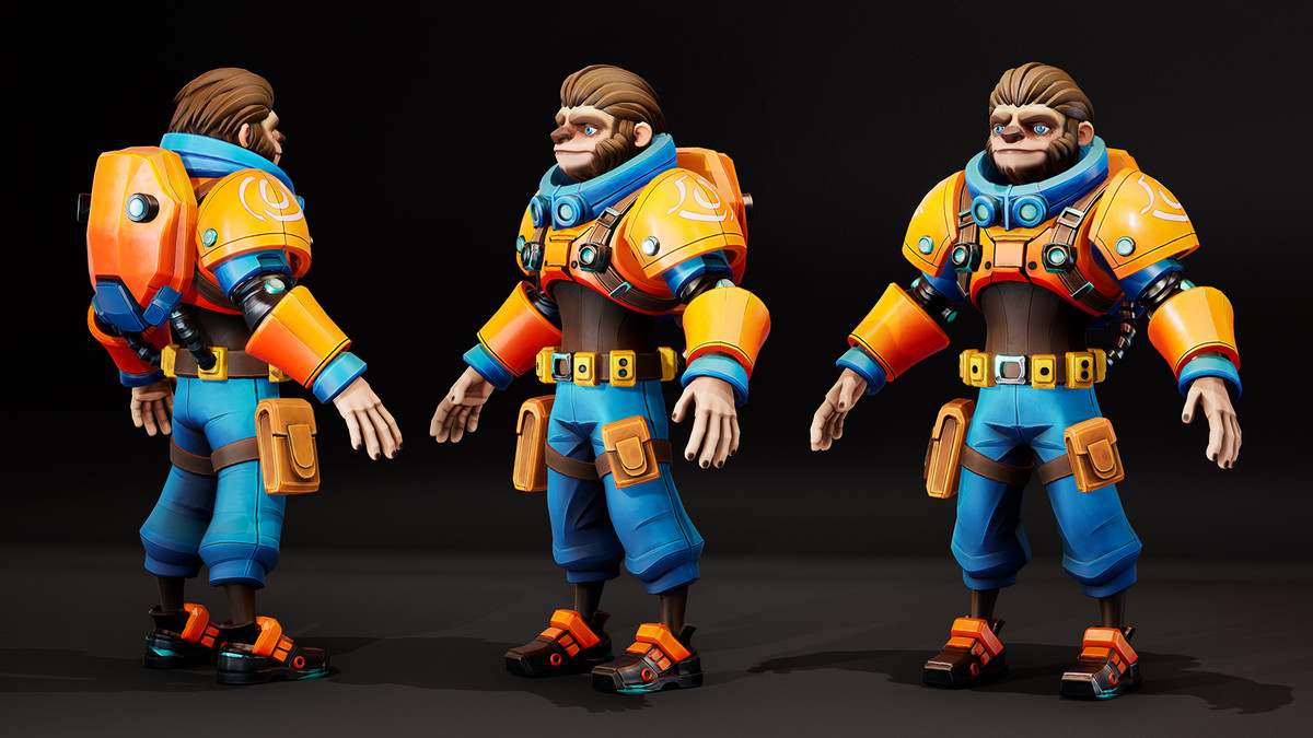 Stylized Sloth Engineer 01