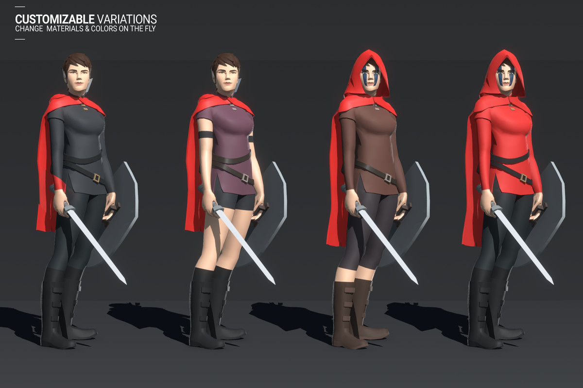 Polyquest Heroes: Warrior I Huntress