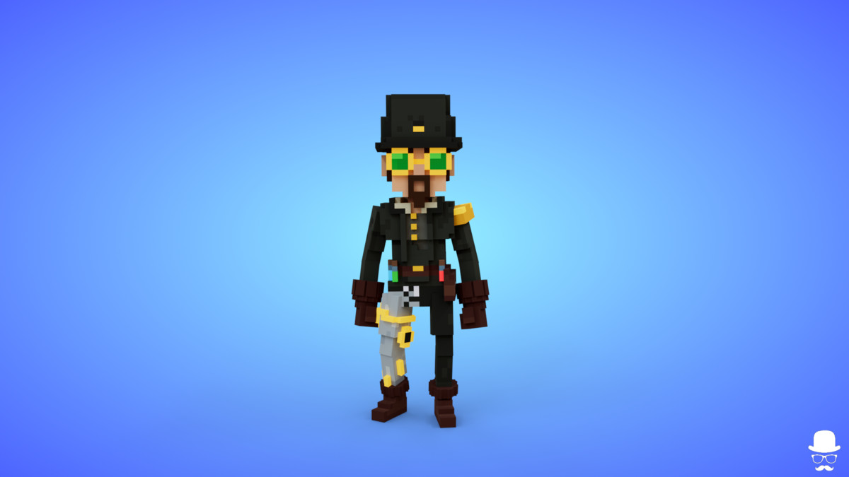 Voxel Steampunk Characters Pack