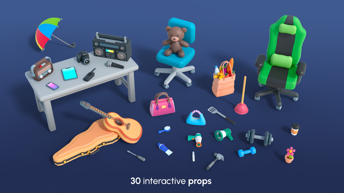 Creative Characters Mini - Low Poly Animated Pack