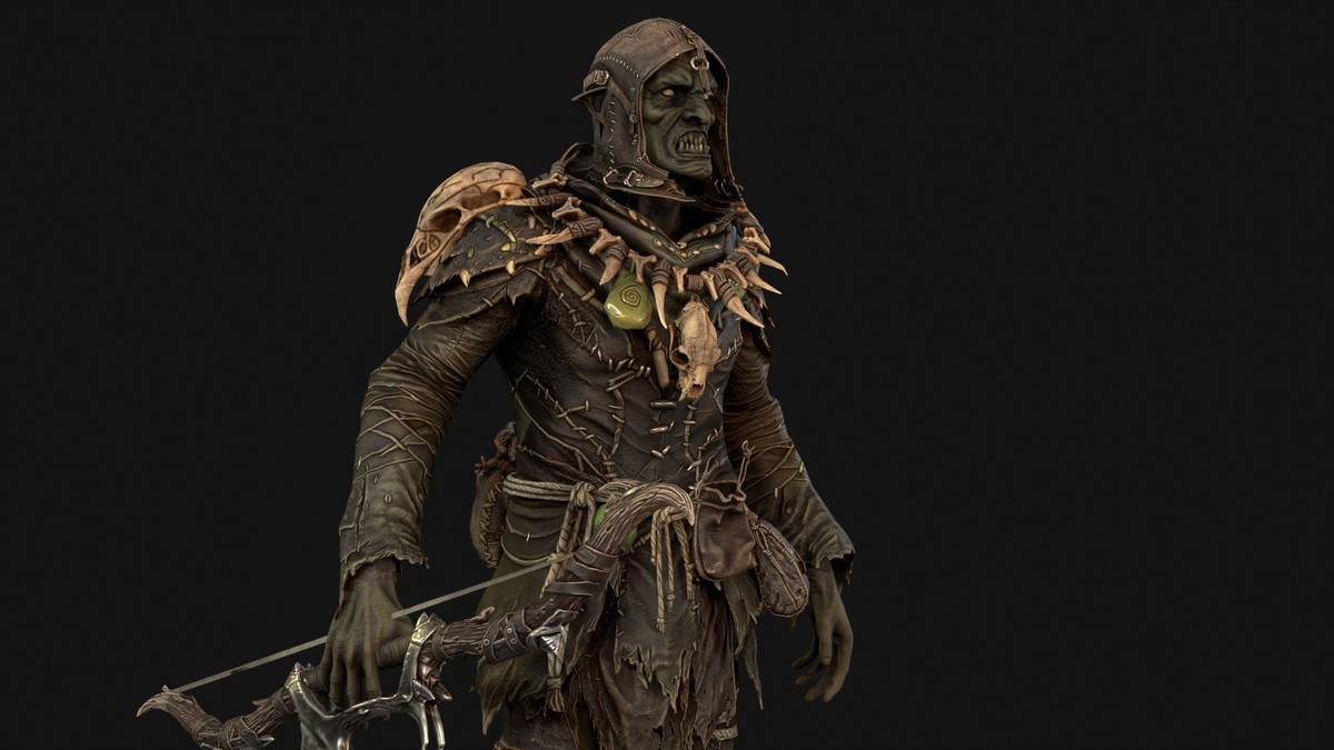 Orc Archer Game Ready
