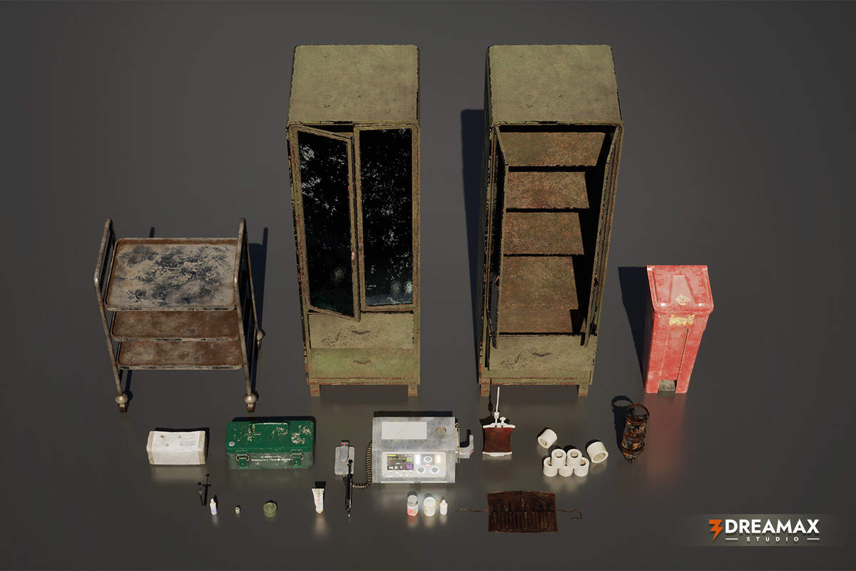 Post-Apocalyptic Medical Kit Props Vol-1