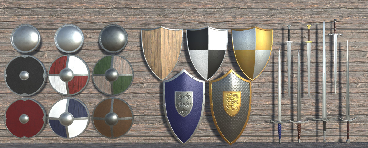 FREE Shield and Sword Asset Pack