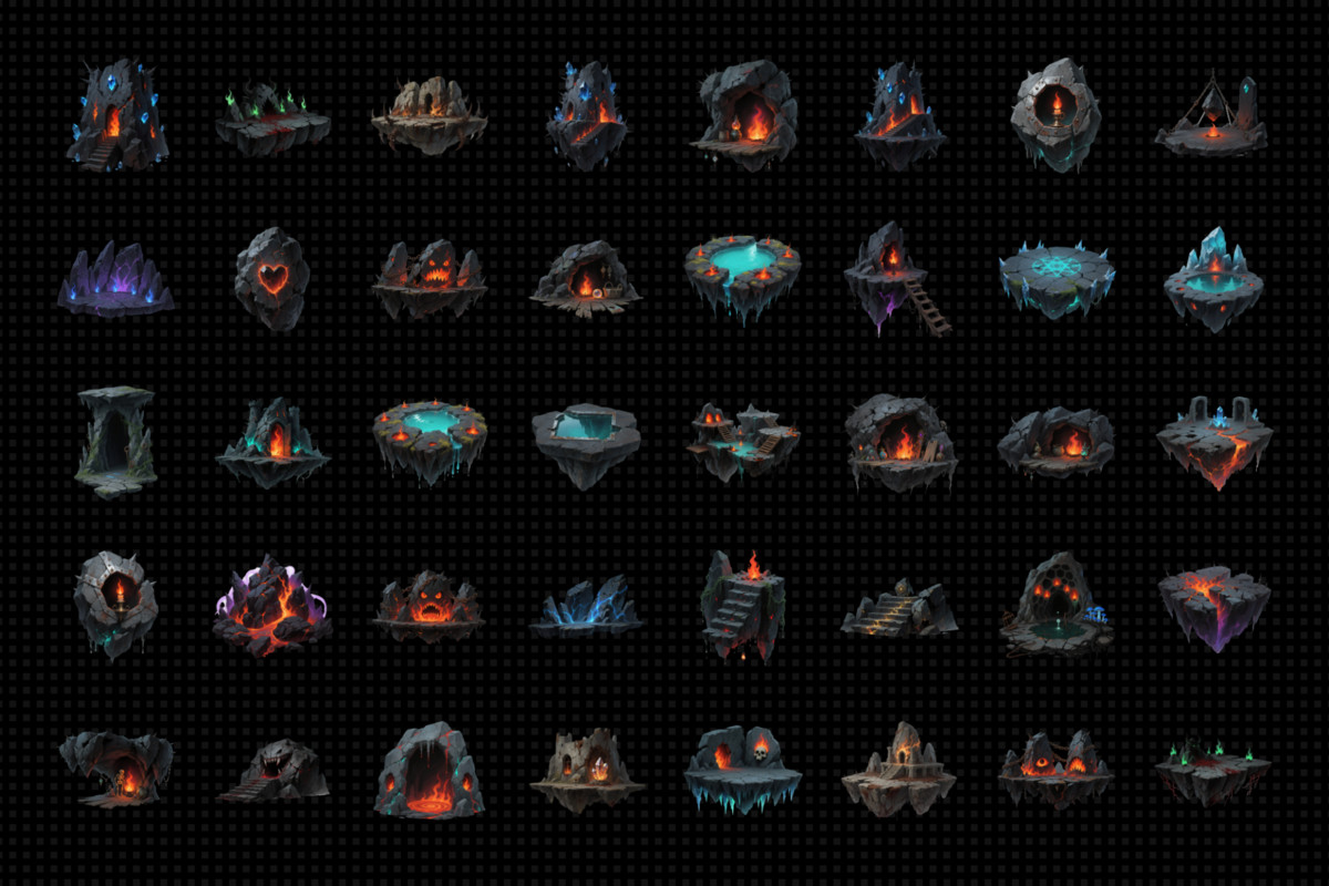 Abyssal Hollow – Dark Fantasy Cave Pack V1.0