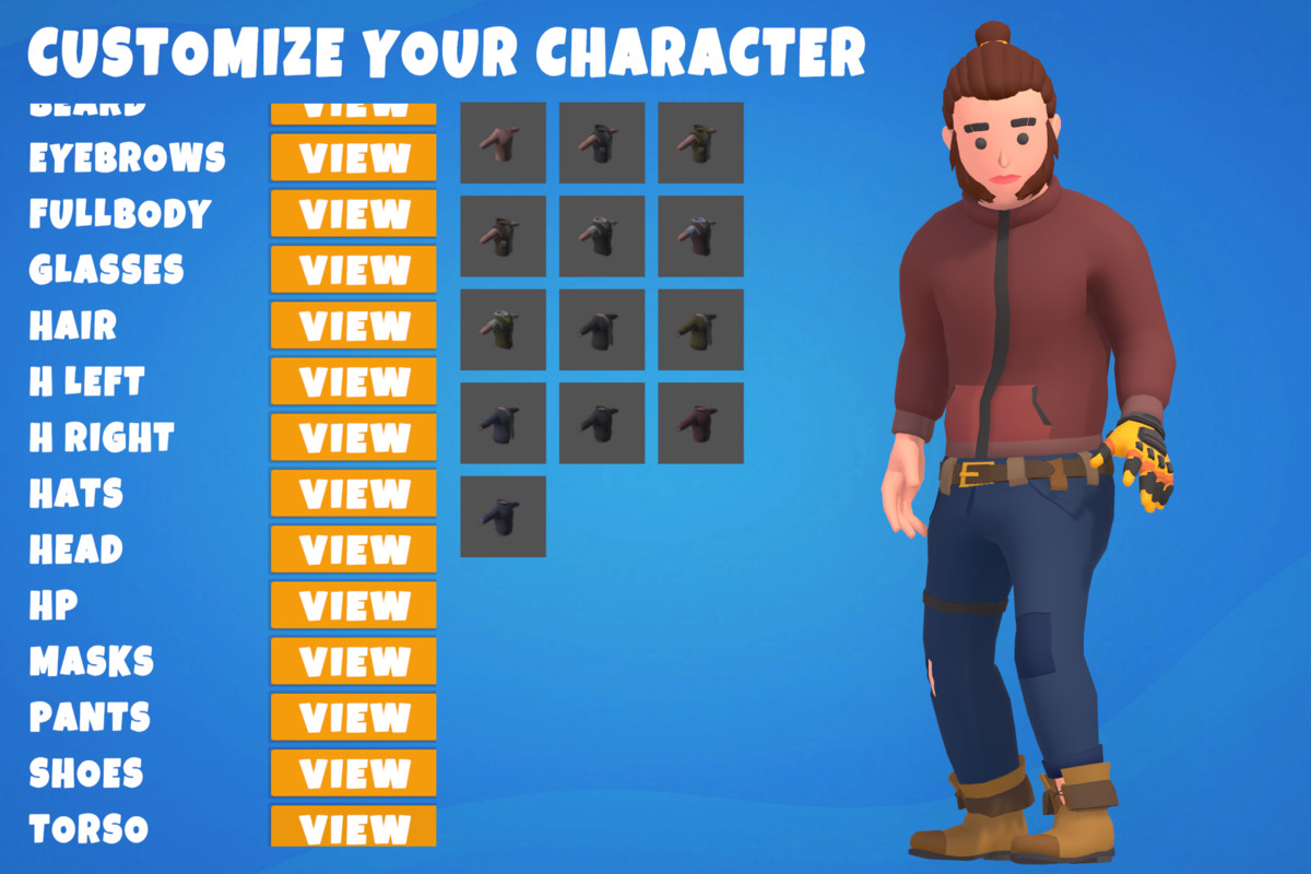 Customizable 3D Battle Royale Characters Vol 3