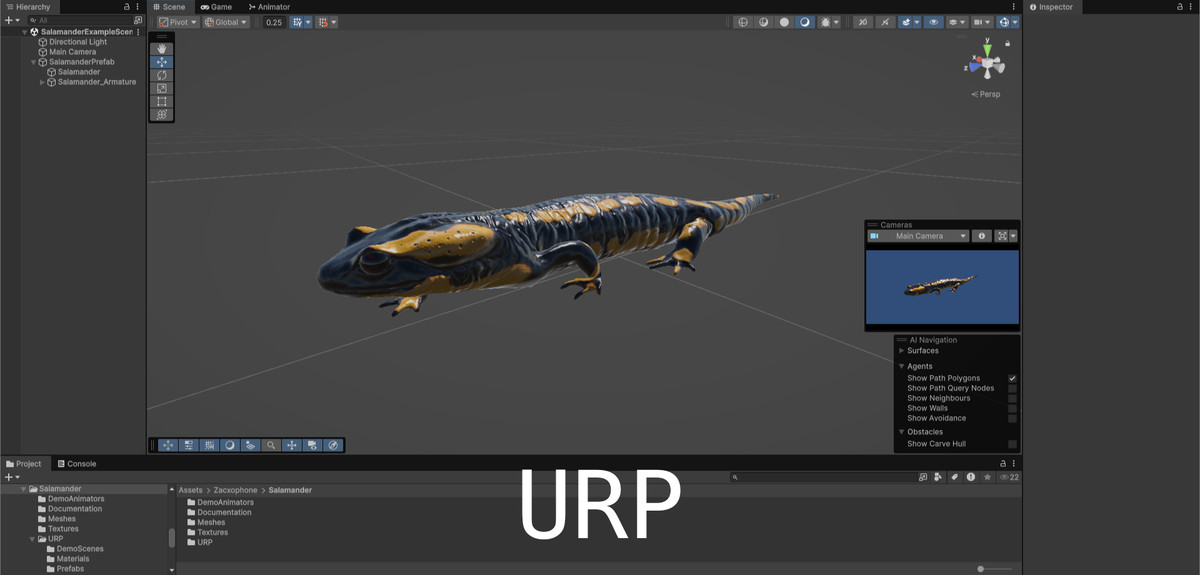Animated Salamander