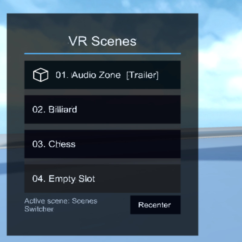 VR interactive Scripts