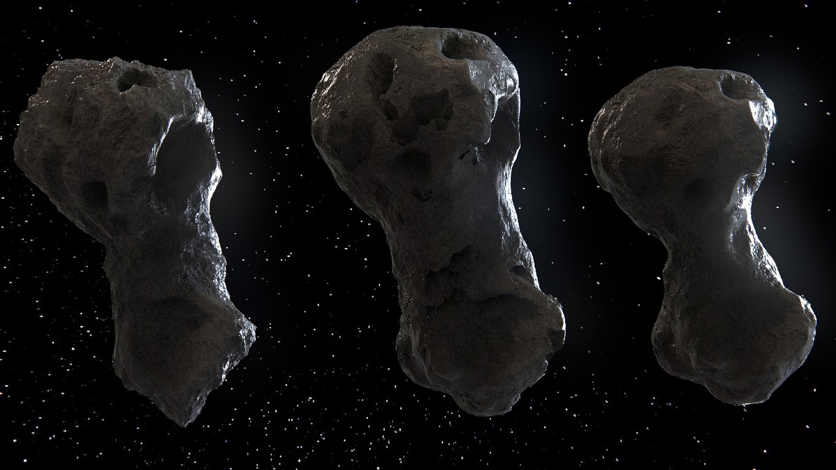 Detailed Asteroids Set: 3 high-poly Assets