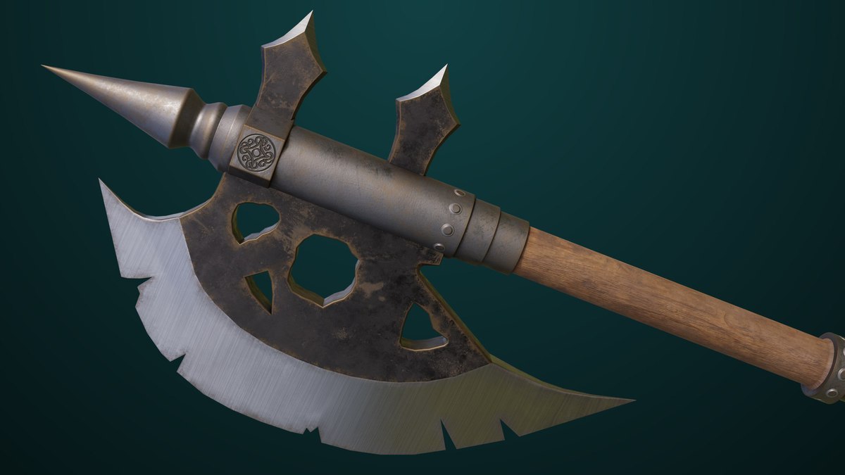 6 Battle Axes Collection 01 URP HDRP Textures