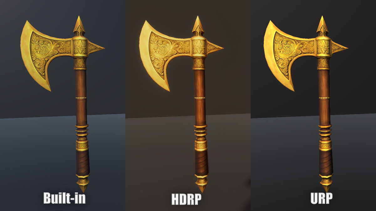 Medieval Axe Set - Game Ready Weapon