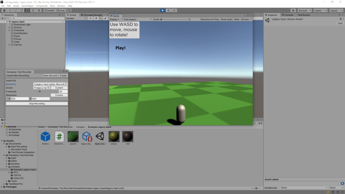 Gameplay Test Recorder
