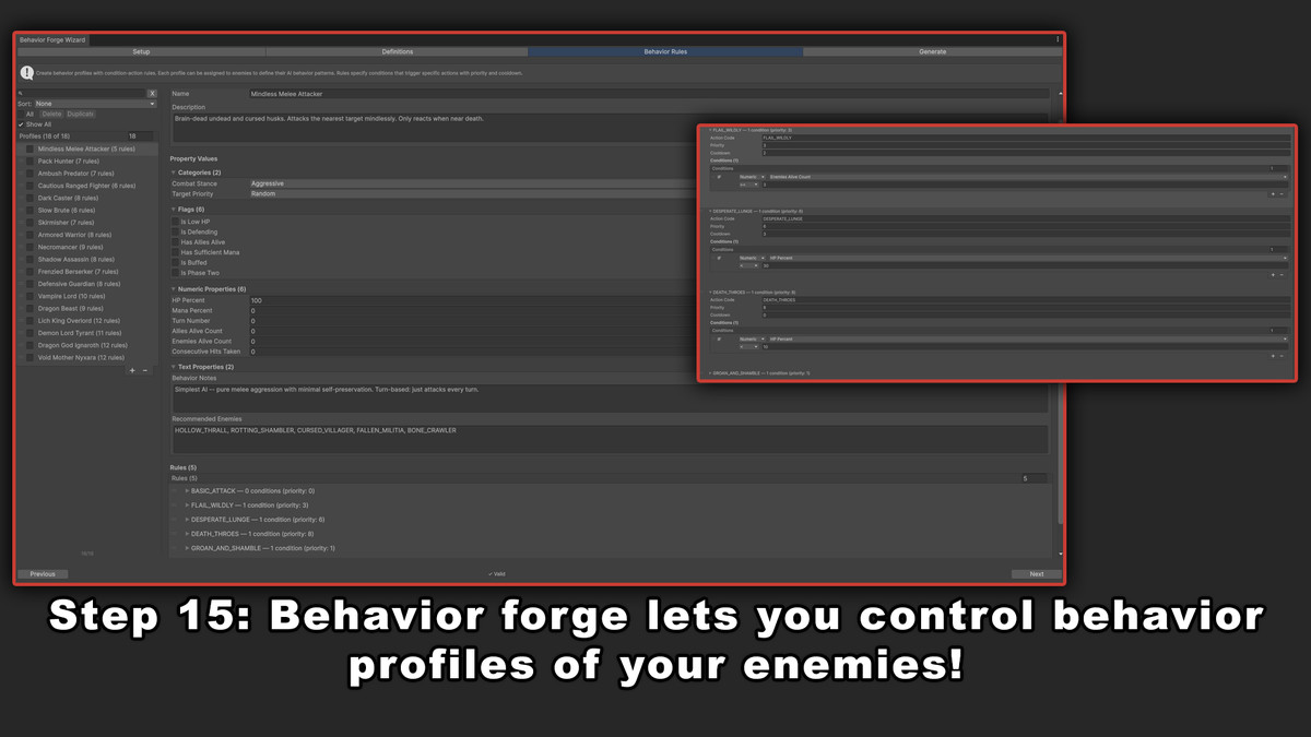 Simple Enemy Forge: No-Code Enemy, Squad, Spawn, Scaling & Wave w/ JSON Export