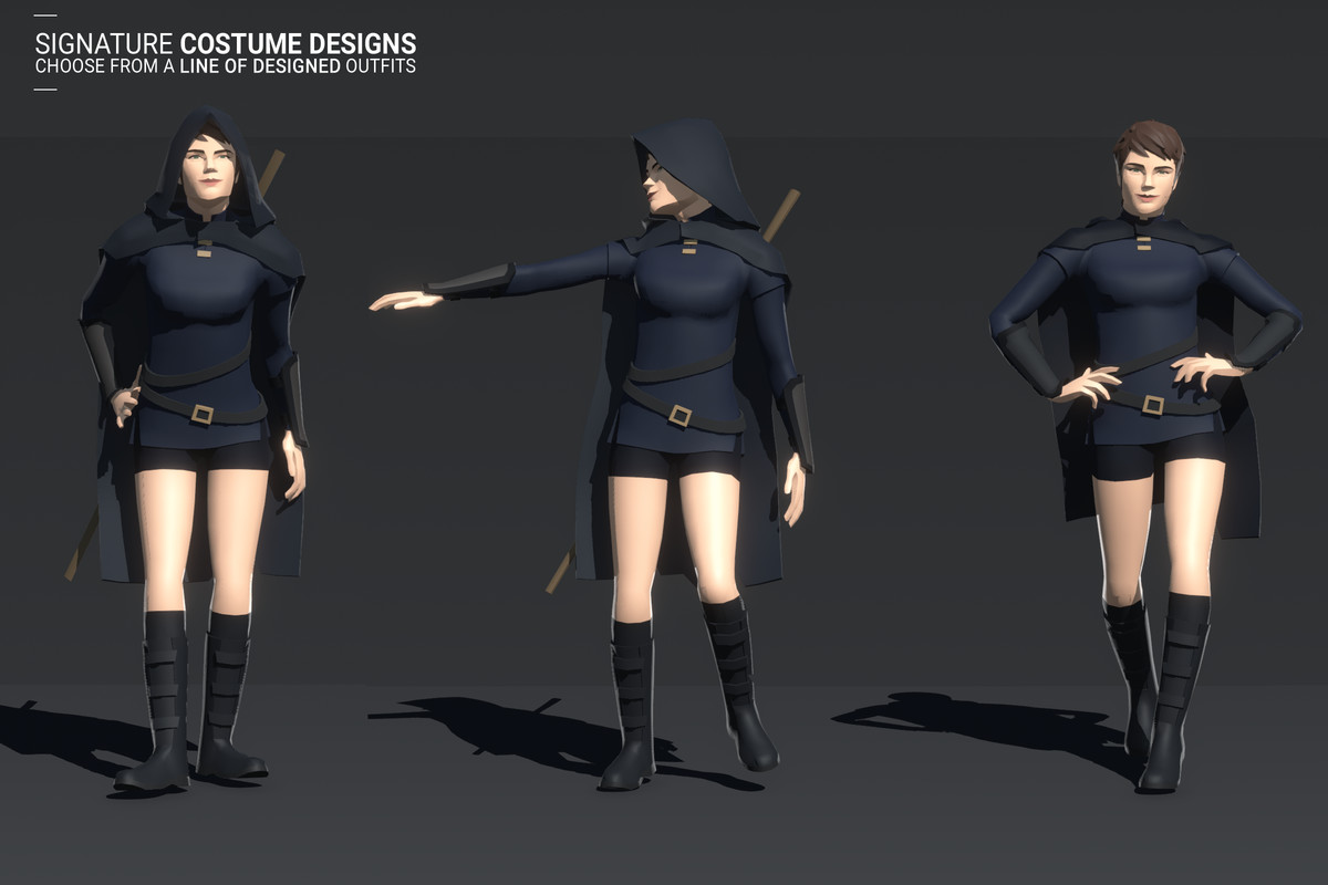 Polyquest Heroes: Warrior I Huntress