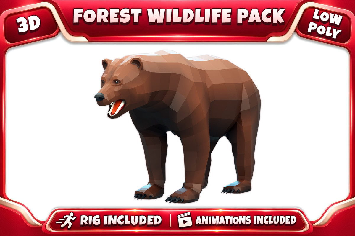 Poly Art: Forest Wildlife Pack