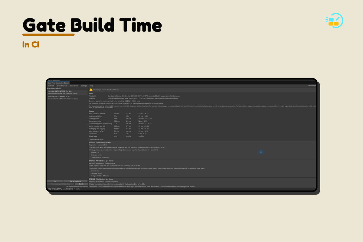 Build Time Regression Doctor