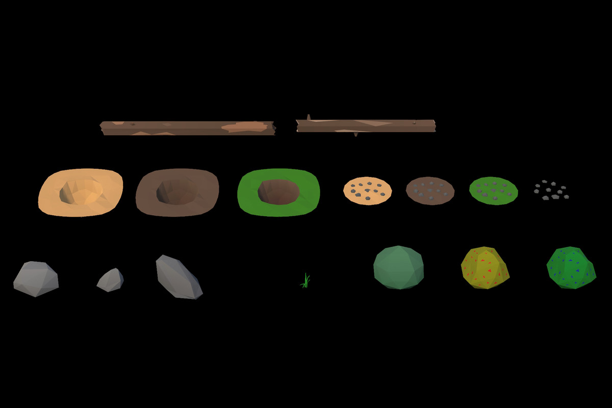 LOW POLY - Research camp (Survival Camp, Survival props, Survival, Camping)