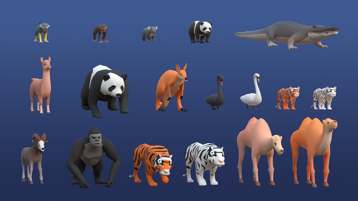 Animals - Low Poly 3D Models Pack