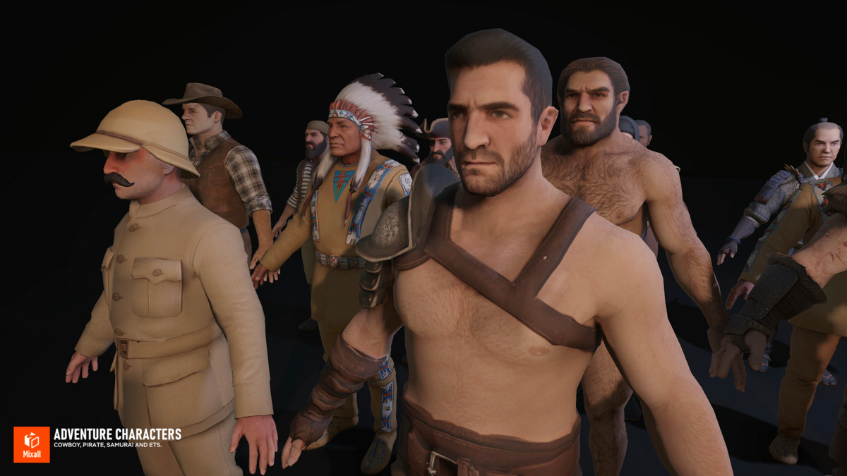 Adventure Characters — Cowboy, Pirate, Samurai and ets.