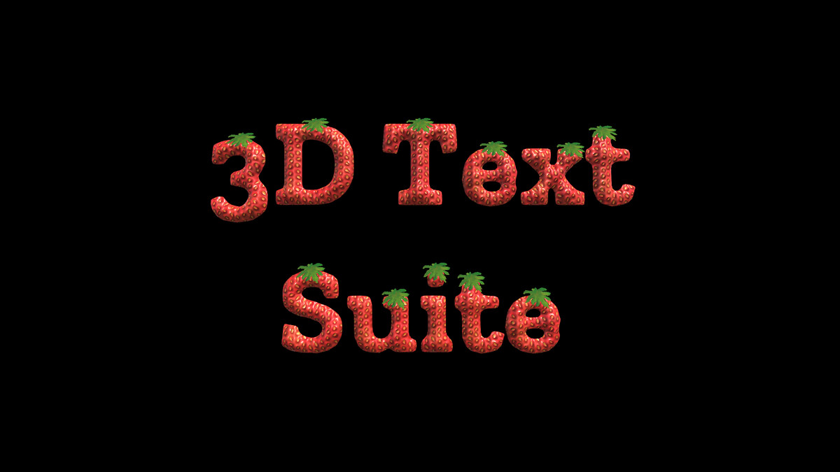 3D Text Suite - 3D Text Animator & Font Creator