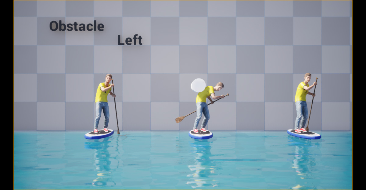 Paddle Boarding Animation