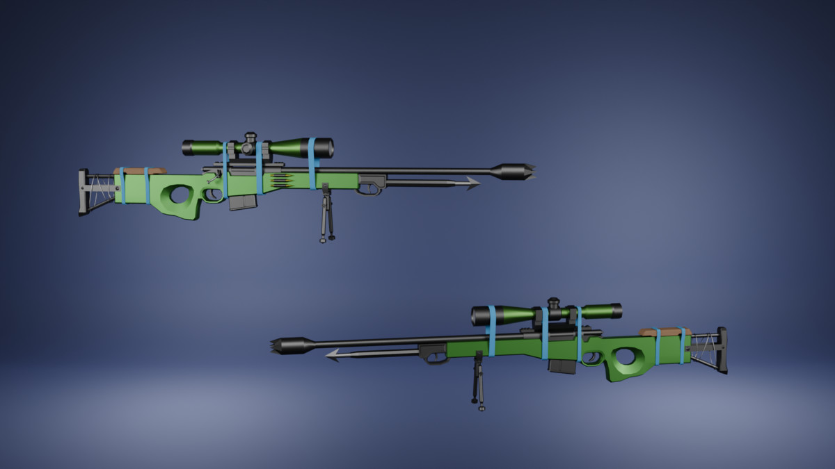 Apocaliptic low poly weapon pack