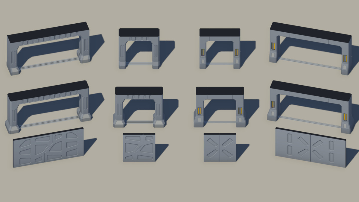 Sci-Fi Interior Modular Kit 02