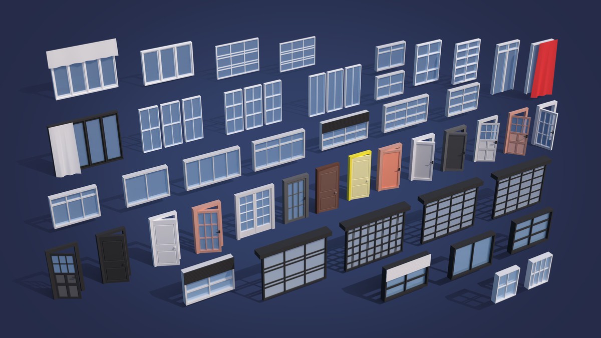 Office - Low Poly 3D Models Pack