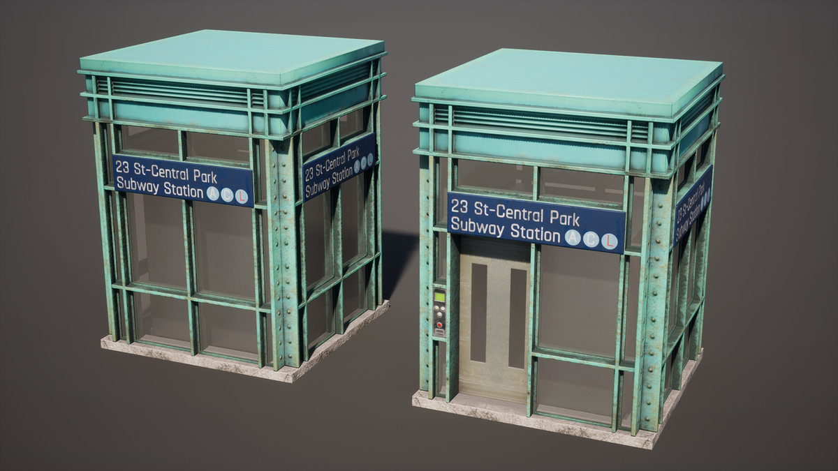 Subway Realm - Game-Ready NYC Metro Station