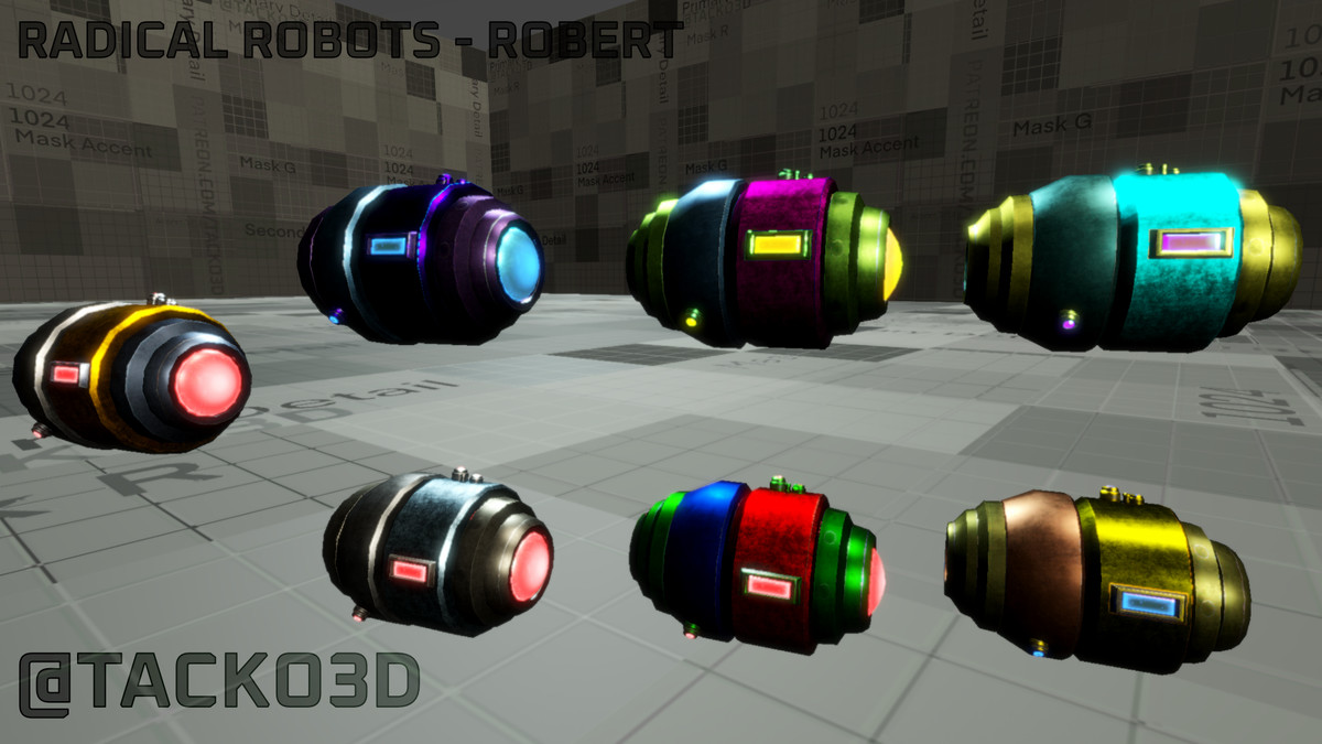 Radical Robots Pack - Customizable Robot TRIPLE PACK