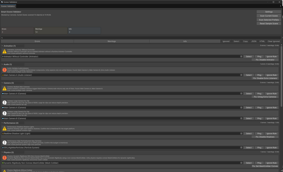 Smart Scene Validator