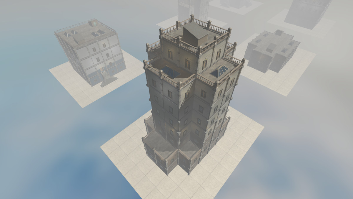 Realistic Modern Modular Building 1 Asset Package